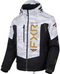 Fxr Helium Mens 2-IN-1 Snow Jacket White/camo/gold Md. Fixed Price $188.59.