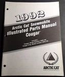 1992 Arctic Cat Snowmobile Cougar P/n 2254-744 Parts Manual (122). Fixed Price $19.79.