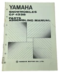 Good Used Vintage Yamaha GP433B Snowmobile Parts Assembling Manual. Fixed Price $25.99.