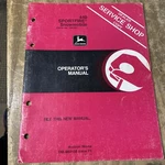 John Deere Manual 440 Sportfire Snowmobile OM-M69158 21JS-1488-M10. Fixed Price $12.00.