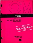 John Deere 300, 400, 600,& 800 Snowmobile Operators Manual OM-M65275 (290). Fixed Price $27.49.