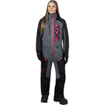Fxr Snowmobile Womens Recruit F.a.s.t. Insulated Monosuit - Black/char/fuchsia. Fixed Price $692.11.