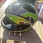 Vintage Bieffe Helmet Italy Green Black Gray Sz Xl 61 GR-1500 Dot. Fixed Price $21.75.