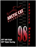 1998 Arctic Cat Ext 600 Snowmobile Service Manual : 2255-727. Fixed Price $54.75.