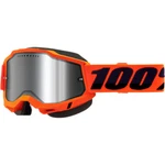 100% Accuri 2 Snow Goggles - Neon Orange Silver Mirror. Fixed Price $65.00.