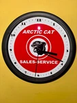 Arctic Cat Snowmobile Garage Sales Service Advertising Wall Clock. Fixed Price $29.95.