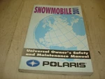 2001 Polaris Snowmobile, Universal Owners Safety And Maintenance Pn 9915622. Fixed Price $19.99.