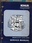 Kohler Engines Models KT17 KT19 KT21 TP-2043 Operator's Service Manual. Fixed Price $19.95.