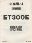 1981 Yamaha Snowmobile ET300E Supplementary Service Manual 12618-00-33 (228). Fixed Price $13.98.