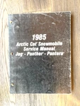 Arctic Cat 1985 Jag-panther- Pantera Service Manual P/n 2254-310. Fixed Price $10.00.