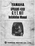 1974 Yamaha Gyt Kit Installation Manual For GPX338 GPX433 Thunderjet 340 440. Fixed Price $38.00.