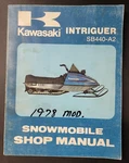 Kawasaki Intriguer SB440-A2 Snowmobile Shop Manual Oem 99963-3502. Fixed Price $12.99.