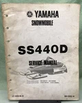 Genuine Yamaha LIT-12618-00-29 Snowmobile SS440D Service Manual 1979. Fixed Price $49.95.
