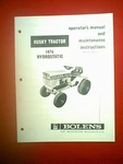Bolens Husky Hydrostatic Tractor Model 1476-01 Owner's Manual 10/69. Fixed Price $8.00.