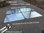 Polaris Ranger Crew XP900/XP1000 Aluminum Diamond Plate Floor Cover 2013 To 2017. Fixed Price $135.95.