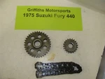 1975 Suzuki Fury SM440M Snowmobile Drive Chain Gears Sprockets 0107 325 409. Fixed Price $42.00.