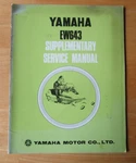 Yamaha EW643 Snowmobile Supplementary Service Manual. Fixed Price $12.99.
