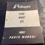 1983 Polaris Snowmobile Star, Sport And Parts Manual P/n 9910813 (P39). Fixed Price $17.99.
