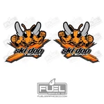Skidoo Team Racing Premium Vinyl Decal Sticker 2-PACK Ski-doo Bee Logo. Fixed Price $47.11.