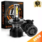 Shyfrult H4 Led Headlight Bulbs Kit High Low Beam 100W 16000LM 6500K Super White. Fixed Price $16.24.