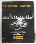 Original Oem 1982 Ski-doo Blizzard 5500 Mx Snowmobile Parts Catalog Manual Book. Fixed Price $49.00.