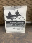 1976 Evinrude Johnson Snowmobile Service Manual 45 Hp Models. Fixed Price $30.00.
