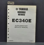 Vintage 1981 Yamaha EC340 Snowmobile Shop Supplement Service Manual. Fixed Price $9.99.