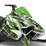 Cat Snowmobile Hood&side Panel Decal Kit Strobe Team Arcticgreen 6639-358. Fixed Price $109.95.