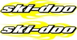 Ski-doo Snowmobile Trailer Flame 2 Sticker Decal Set Yello 11" X48" Left & Right. Fixed Price $46.99.