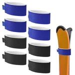 8PCS Ski Fasteners, Adjustable Wrap Straps Medium, Blue, Black. Fixed Price $17.57.