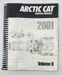 2001 Arctic Cat Snowmobile Volume Service Manual Book 2256-364. Fixed Price $44.99.