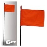 Firestik F6-BLACK-8120R Stick With Orange Safety Flag 6FT. Fixed Price $42.40.