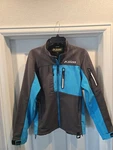 Klim Inversion Jacket Mens Small Asphalt/blue Windproof Soft Shell Gore. Fixed Price $143.99.