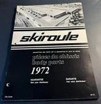 Rare 1972 Skiroule Snowmobile Body Parts Manual (432). Fixed Price $29.99.