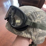 Desert Storm Large Us Army Pasgt Combat Helmet Goggles Salty. Fixed Price $109.00.