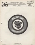 1973 Arctic Cat Snowmobile Lynx Model 292AL Parts Manual 0185-016 (880). Fixed Price $23.98.