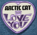 Nos 70S Vintage Original Artic Cat Love You 3" Patch Snowmobile Sled Atv. Fixed Price $5.99.