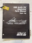 1988 Super Jag Illustrated Parts Manual Arctic Cat Snowmobile P# 2254-449 M135. Fixed Price $10.00.