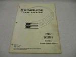 1966 Evinrude Skeeter Snowmobile Parts Catalog E1560 E2060 E2065. Fixed Price $14.95.
