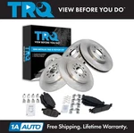 Trq Front & Rear Brake Pad Rotor Kit Semi-metallic 09-19 Ford Lincoln. Fixed Price $269.95.