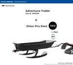 Polaris Oem Adventure Trailer + Magnum Otter Pro Sled - 2890661/2890066. Fixed Price $1154.99.