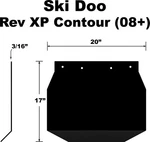 Proven Design Snow Flap #SF08RXPPB-C Ski-doo. Fixed Price $58.15.