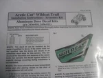Nos Arctic Wraps Aluminum Door Decals Black & Green 2014 Wildcat Trail Xt. Fixed Price $152.99.