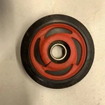 Wheel Scrolled, 5.62 Dia, Indy Red - 2001 Polaris 600 Pro X. Fixed Price $10.00.