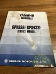 Vintage Yamaha Snowmobile Service Manual GPX338F/GPX433F Dealer Estate 70. Fixed Price $39.00.