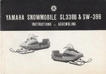 1970? Yamaha Snowmobile SL338B & SW-396 Instruction For Assembling Manual (324). Fixed Price $26.38.