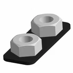 Polaris Hinge Plate, For Ranger Models, Genuine Oem 5256140-458. Fixed Price $20.40.