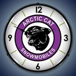 Retro Nostalgic Arctic Cat Snowmobile Game Room Man Cave Led Lighted Wall Clock. Fixed Price $169.95.