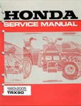 Honda Service Manual Trx 90 1993-2005. Fixed Price $24.71.