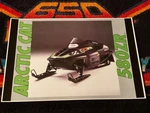93 Arctic Cat Zr 580 Snowmobile Poster Vintage Sled. Fixed Price $21.88.